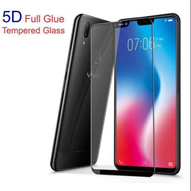 TEMPERED GLASS FULL COVER KUALITAS PREMIUM 9H VIVO V9