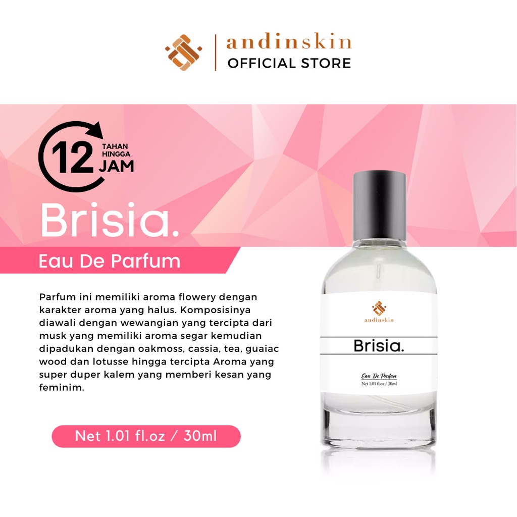 AndinSkin - Brisia Eau De Parfume Wanita Unisex 35 Ml