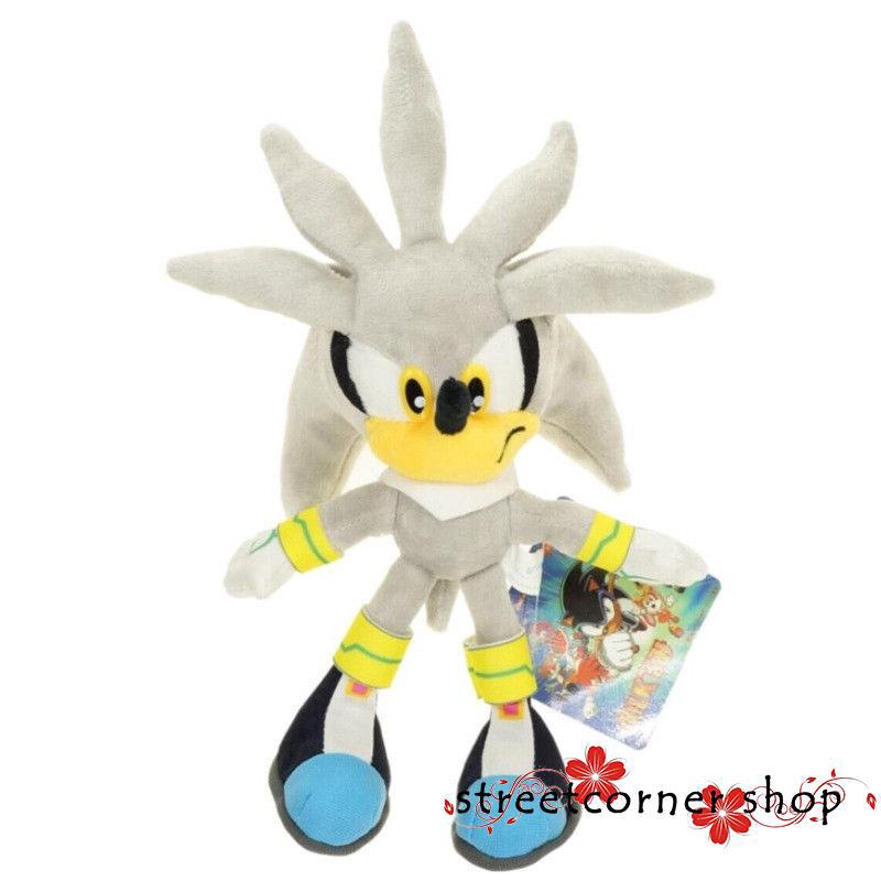 super silver the hedgehog plush