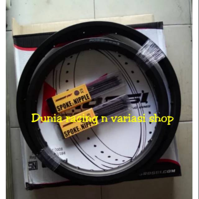 Velg Rossi ring 16 19 ring 18 21 Velg KLX DT Ring 16 19 18 21 paketan sama jari jari ruji ruji 1set