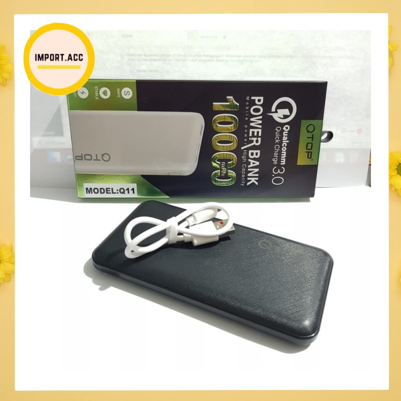 Powerbank QTOP Mobile Power Qualcomm 10000mAh Q11 ORIGINAL 100% [IMPORT]