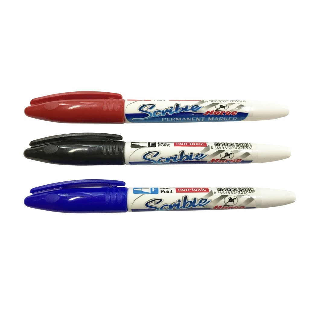 spidol permanent keren , Scribie Permanent Marker Red