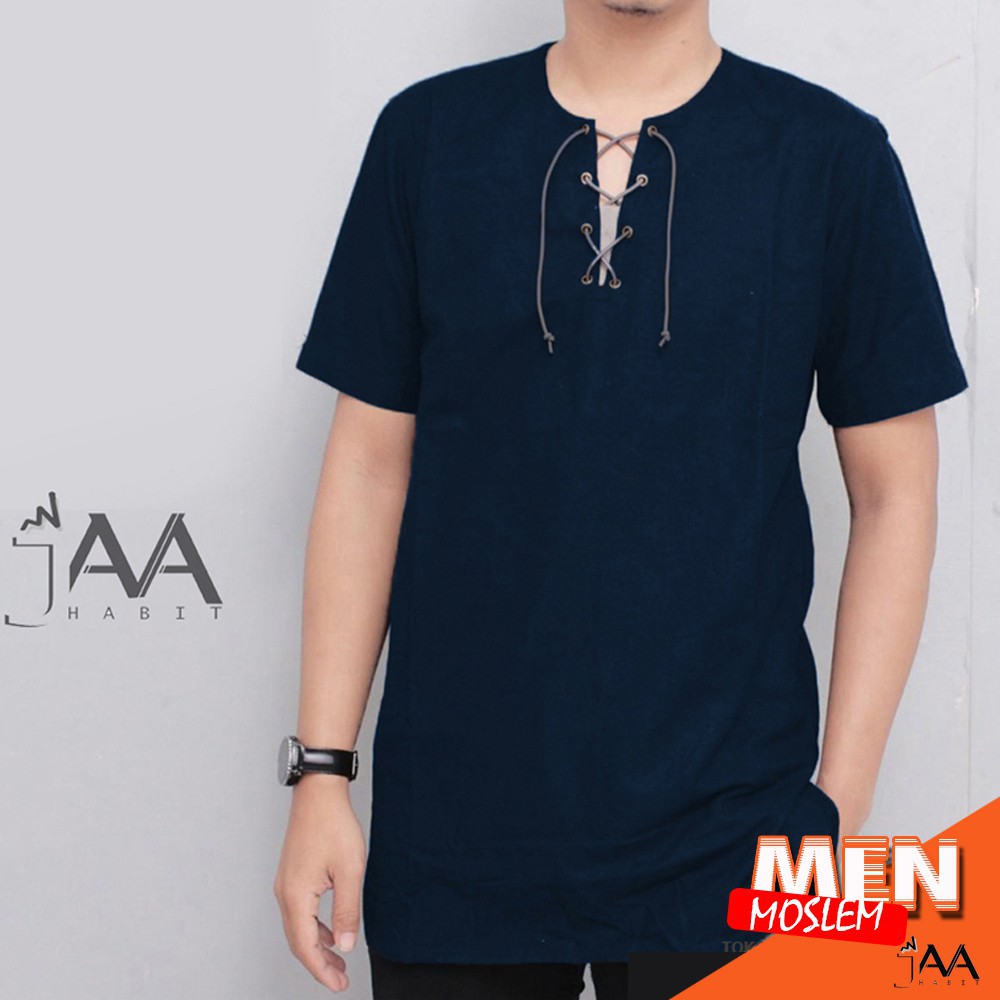 Koko Hawai / Baju Koko Pria / Koko Kaos Lengan Pendek