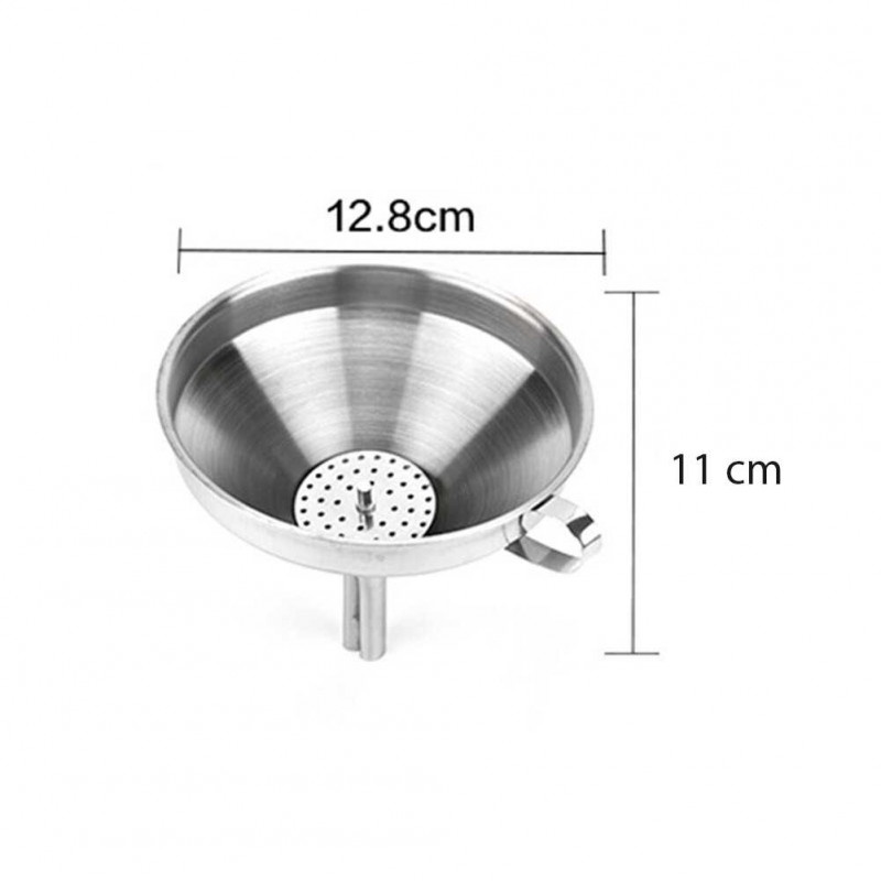 Corong Saringan Air Minyak Multifungsi Funnel Diameter 13CM Stainless