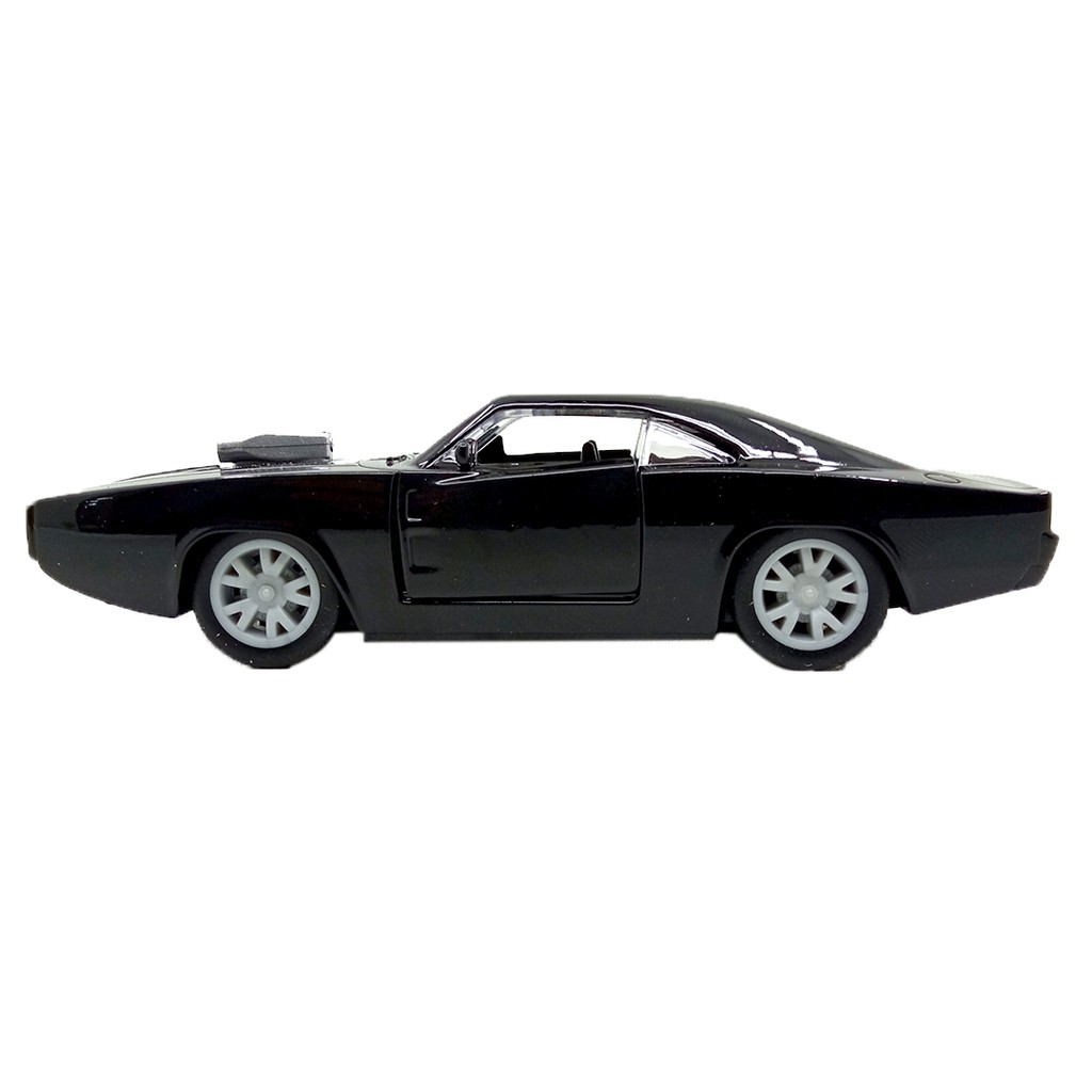 Toy Addict Plym0uth Barracuda Classic Car Hitam Diecast Mobil Klasik