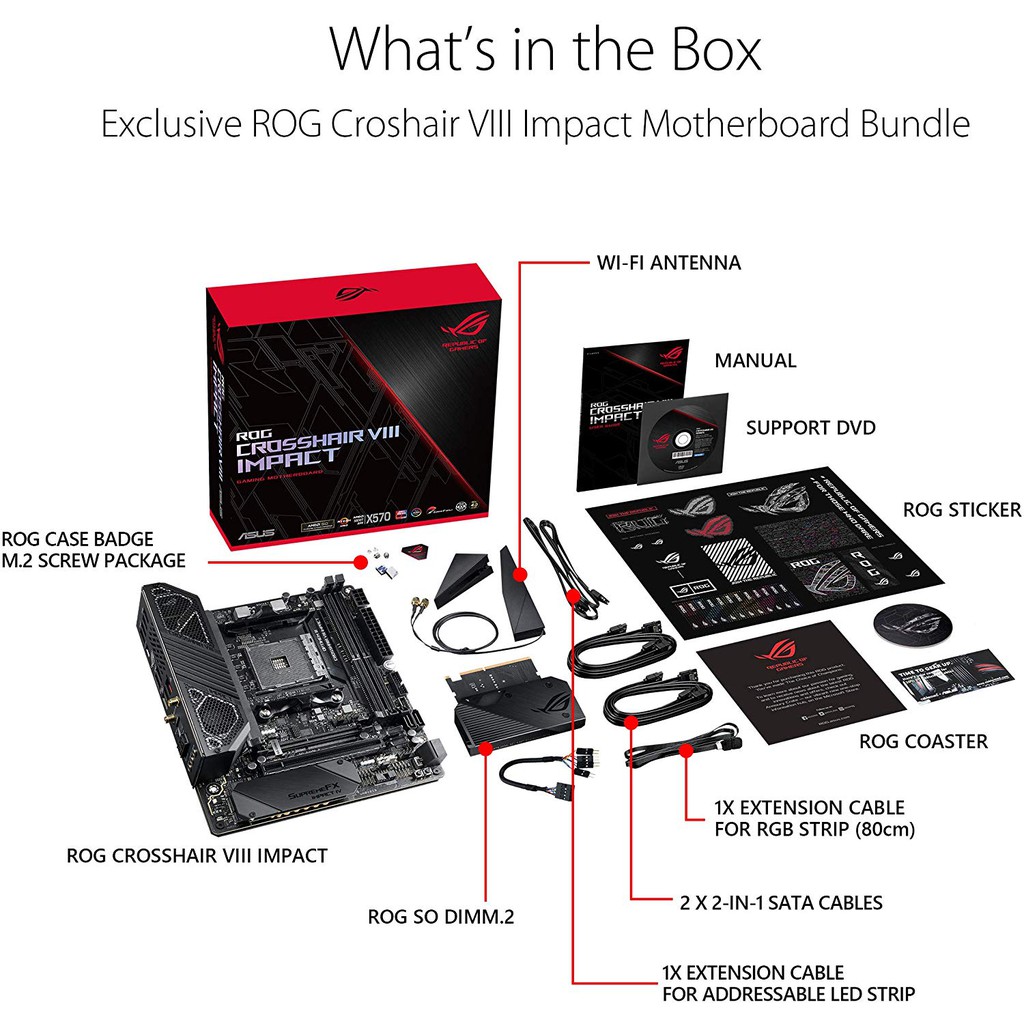 ASUS ROG CROSSHAIR VIII IMPACT | Motherboard Mini-DTX AMD AM4 X570