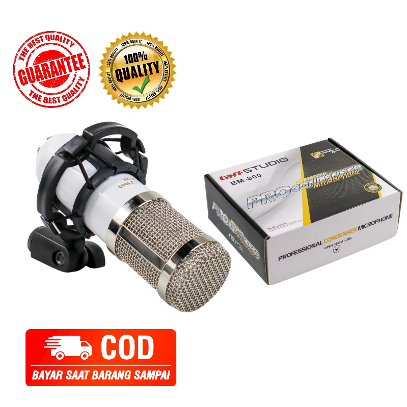 TERMURAH Mikrofon Mic Vlog Karaoke Kondenser Studio Professional BM-800 WindShield