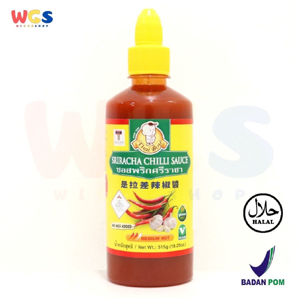 

Thai Boy Sriracha Chilli Sauce 515 gr - Saus Sambal Sriracha Thailand