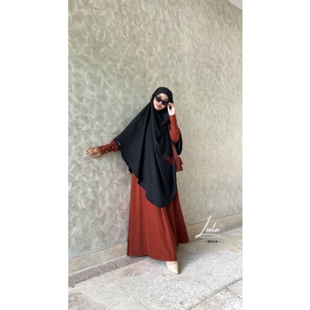 French Khimar Lula by Khumaira syari | French khimar instan | FK karet