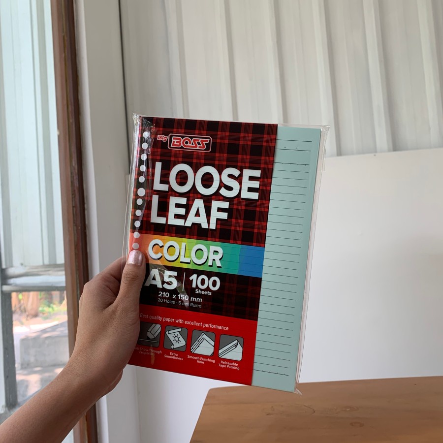 

Loose Leaf Big Boss A5 - 100 Lembar (Warna Rainbow)