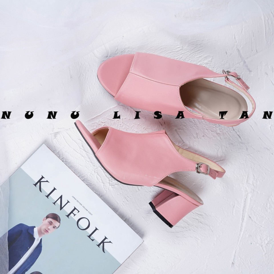 NunuLisaTan - Termurah High Heels TAHU Hak Tinggi 5CM hitam moka pink