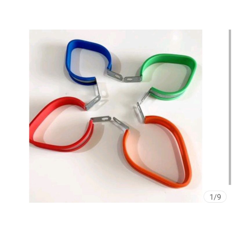 klem knalpot  racing / breket knalpot racing. model oval.   uk.3'5 inci/ 4 inci/ 4'5 inci