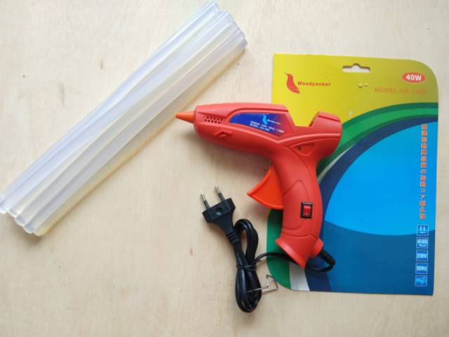 ALAT TEMBAK GLUE GUN 40W + BONUS ISI 10PCS