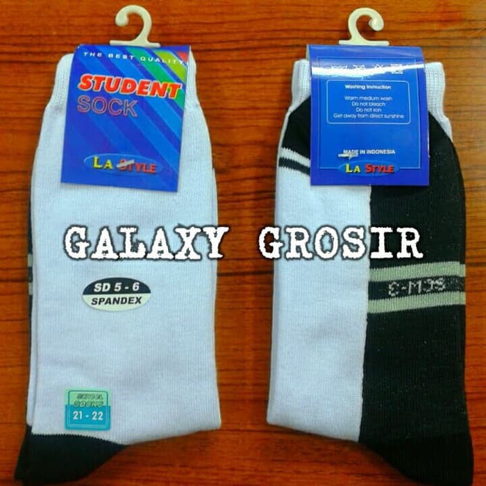 [6pcs] Kaos Kaki Sekolah Anak SMP - SMA La-Style 21-22