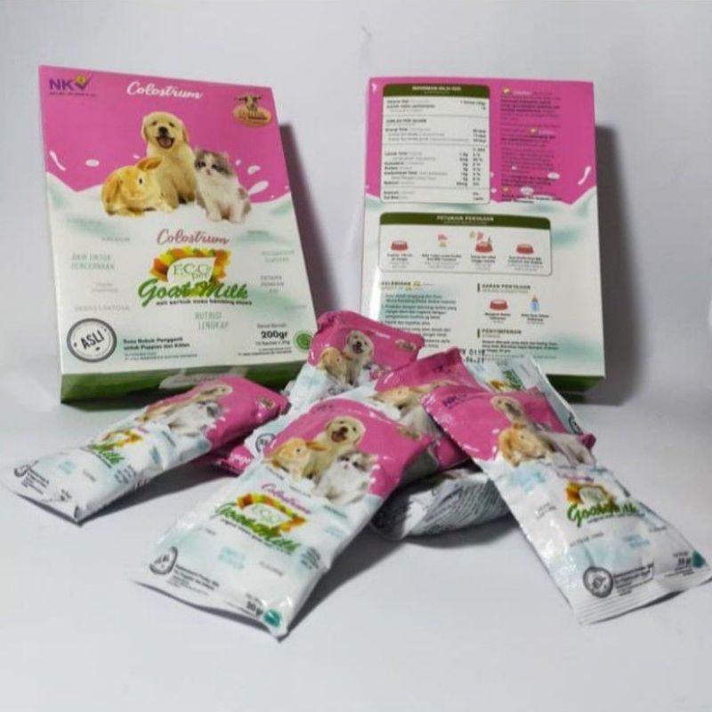 Susu Hewan Colostrum / Susu Anjing Susu kucing Ecopet Colostrum 1 box promo