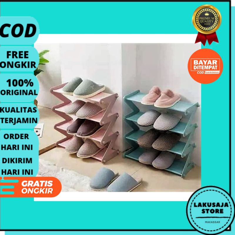 RAK SUSUN LIPAT SEPATU SANDAL BUKU DEKORASI RUMAH  SERBAGUNA TERBAIK MURAH MAKASSAR
