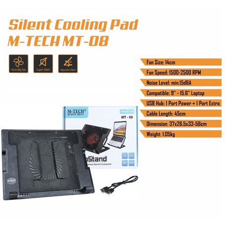 ITSTORE Cooling Pad Ergostand M-Tech - CoolingPad Ergostand MTech 08 MTECH-08 pendingin laptop