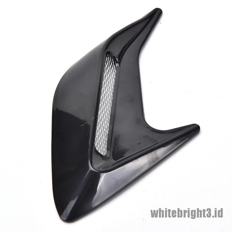 2 pcs Simulasi Ventilasi Udara Samping Mobil Warna Putih