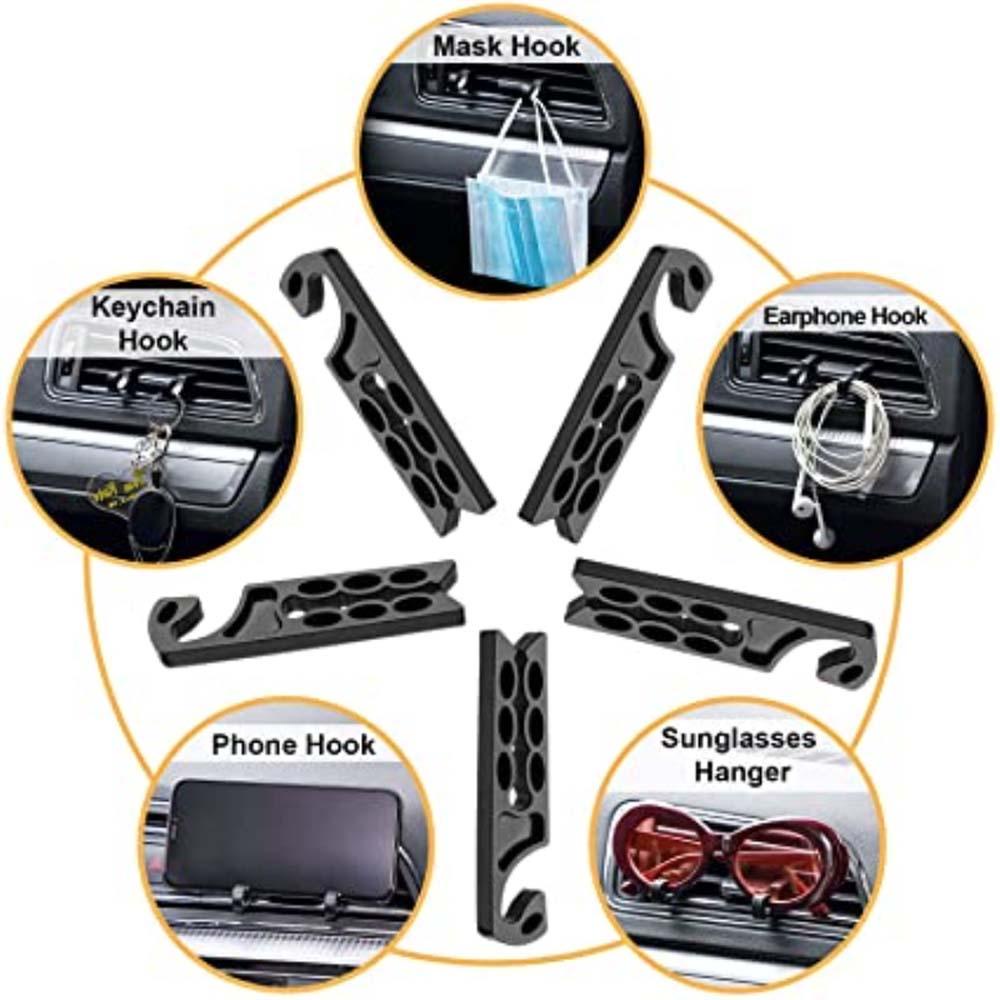 Lanfy Car air outlet Hook Universal Kunci Simpan Merapikan Masker Pengait Penyimpanan Aksesoris Interior Otomatis