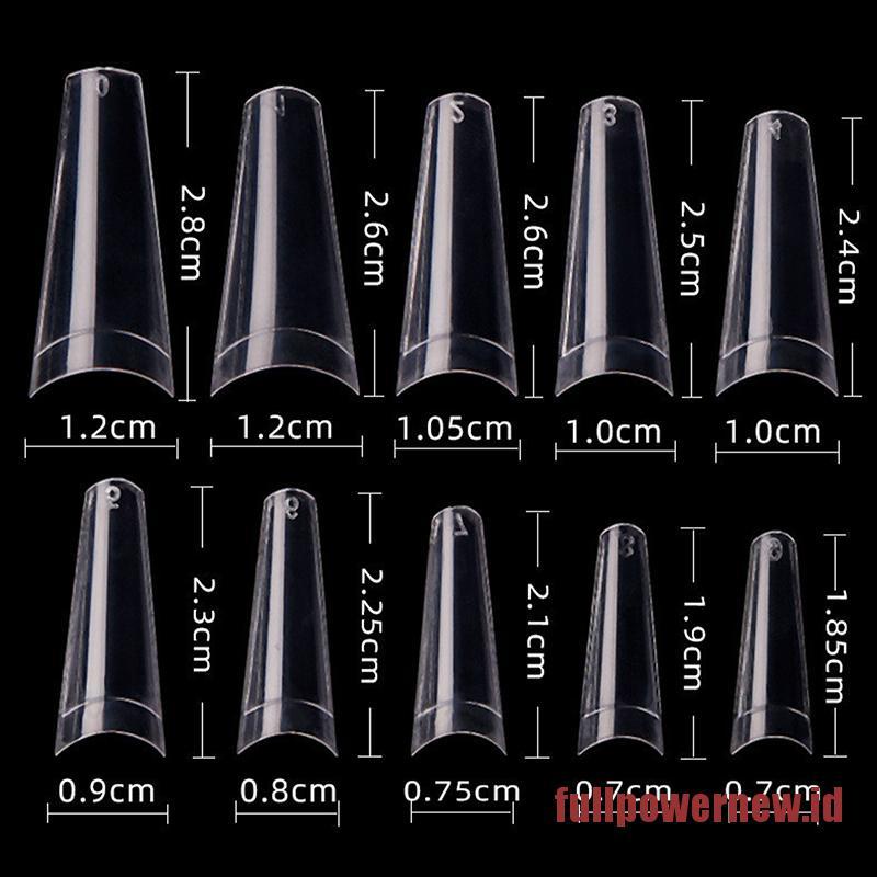 【COD】500pcs/Bag XXL Extra Long Coffin Nail Tips Half Cover Press Clear Fake Nails