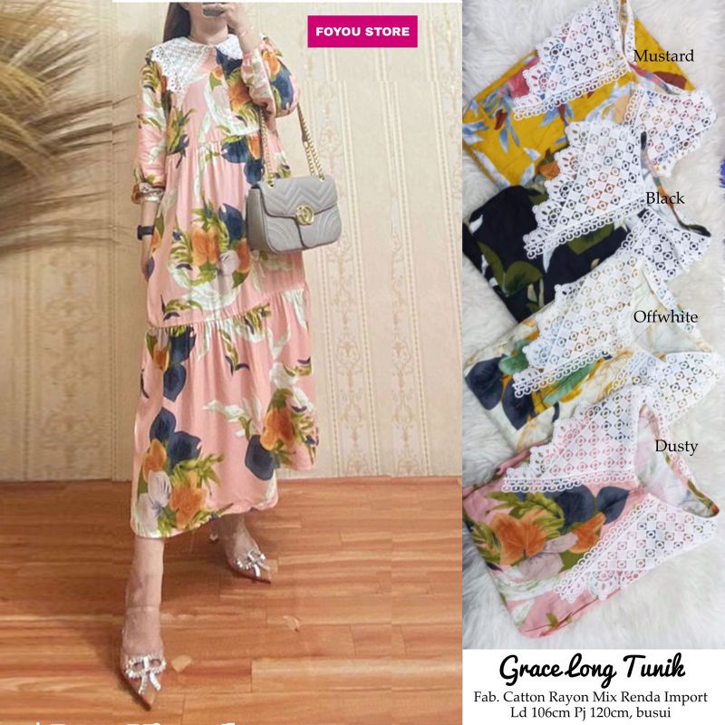 gracelong tunik by foyou store
