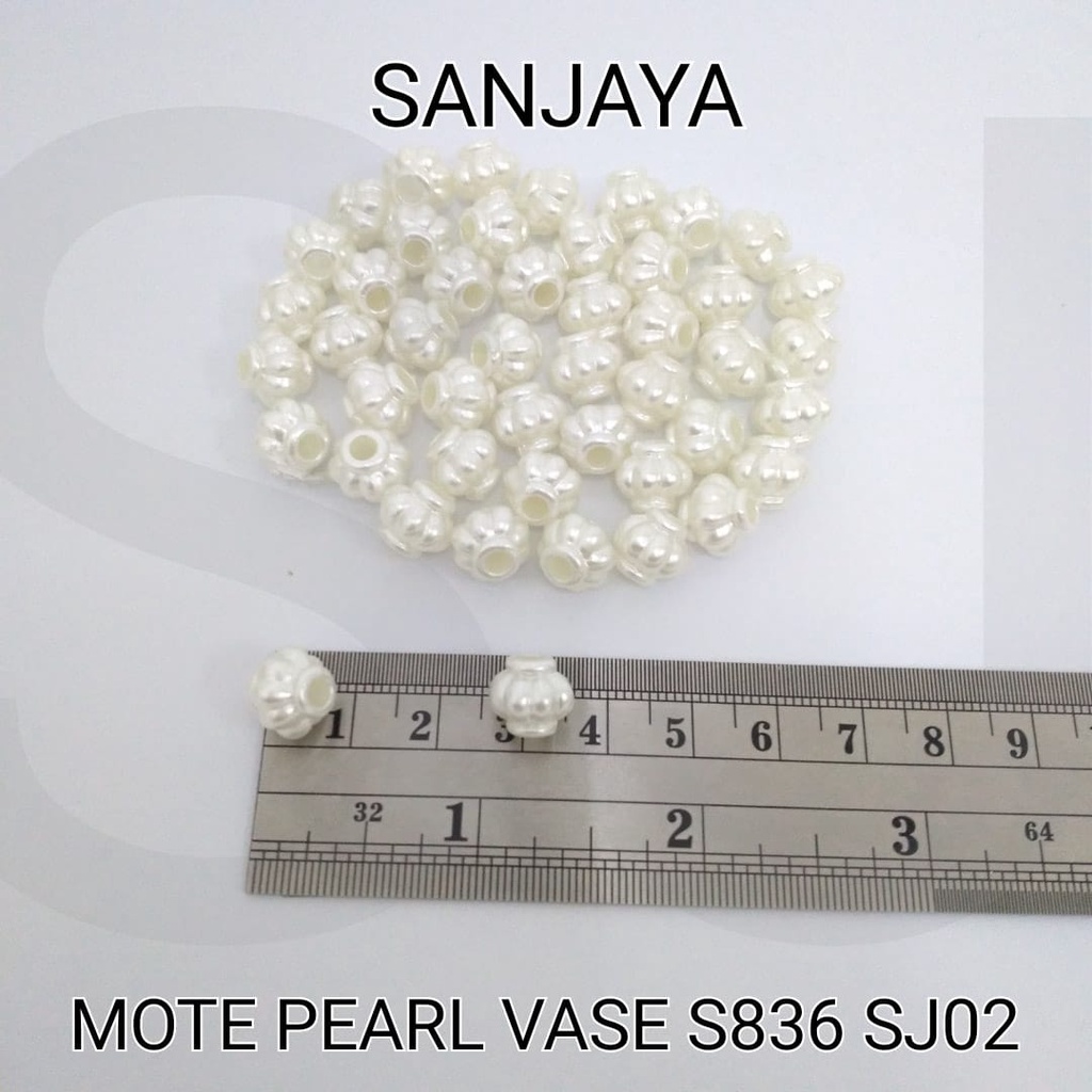 MOTE PEARL / MANIK GUCI AKRILIK / MANIK PEARL GUCI / MOTE PEARL VASE S836 SJ02