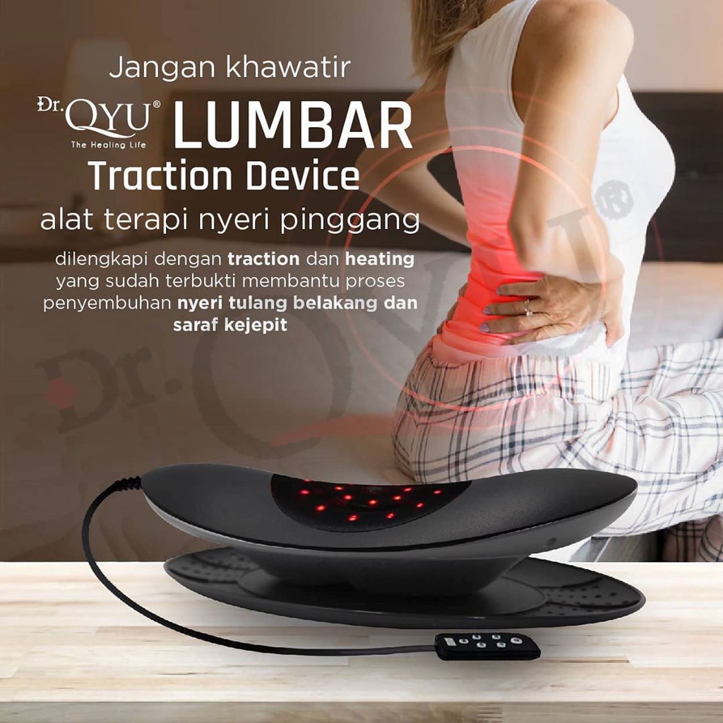 Lumbar Traction Device Bantal Sakit Pinggang terapi saraf kejepit / Low Back Pain / original