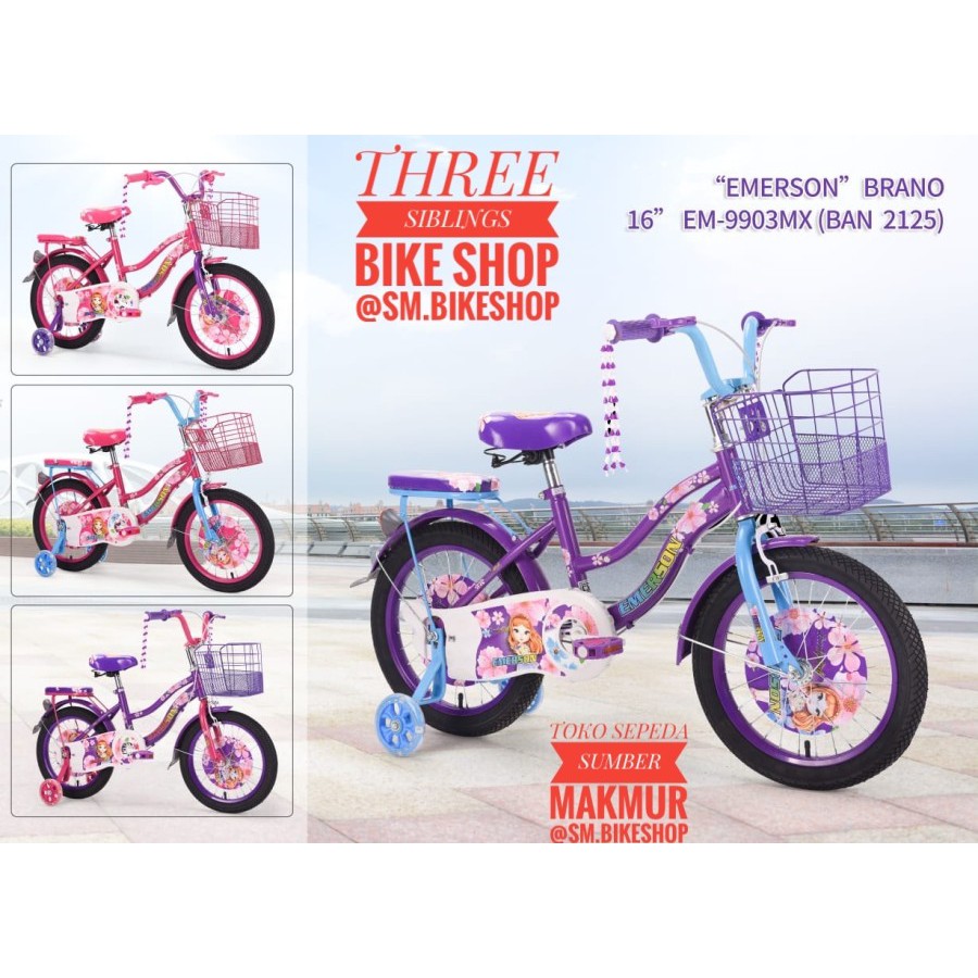 SEPEDA MINI ANAK PEREMPUAN EMERSON 16 INCH