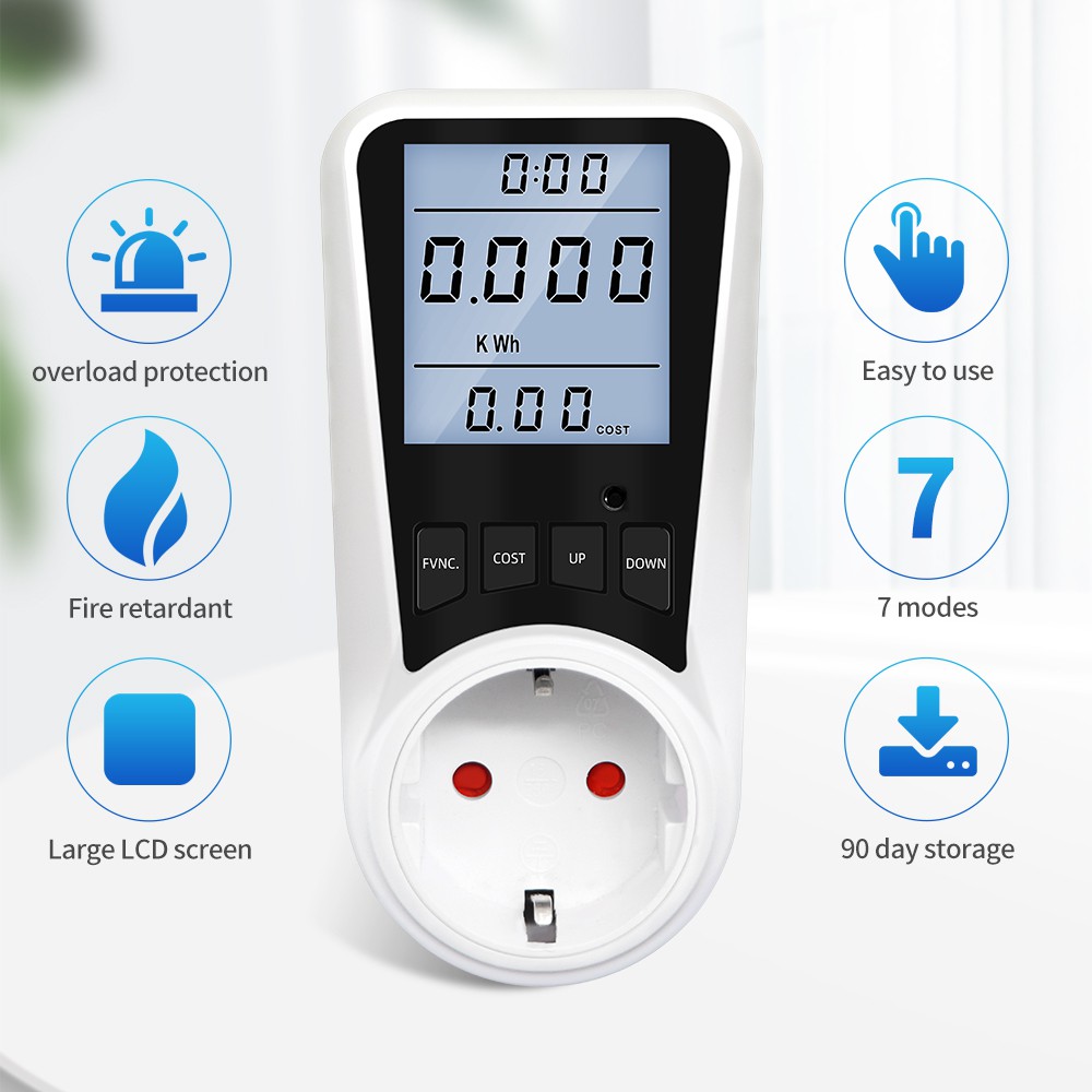 WATT METER ALAT TES KWH METER DIGITAL UKUR ARUS LISTRIK DAYA POWER VOLT