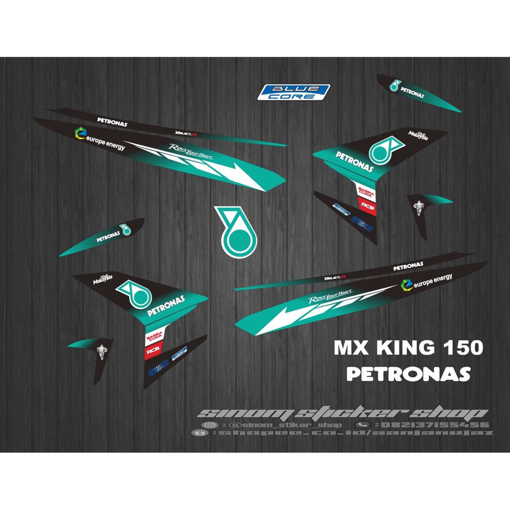 Striping Variasi Yamaha MX King Petronas