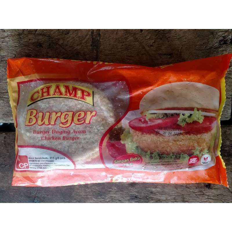 

Hs - Champ Burger / Champ daging ayam / Daging Ayam Burger