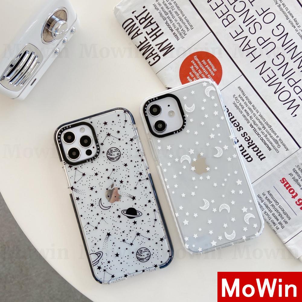 Mowin - Soft Case Tpu Transparan Motif Langit Berbintang Untuk Iphone 11 / 7 / Xs Max / Se / 7plus / Se 2020 / 8 / Xr / 8plus / 12