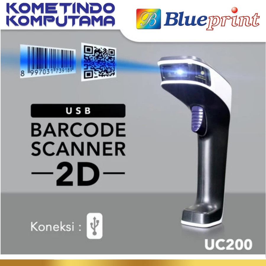 BP-UC200 BARCODE SCANNER CCD 2D AUTO SCAN USB INFRARED LITE-BLUEPRINT