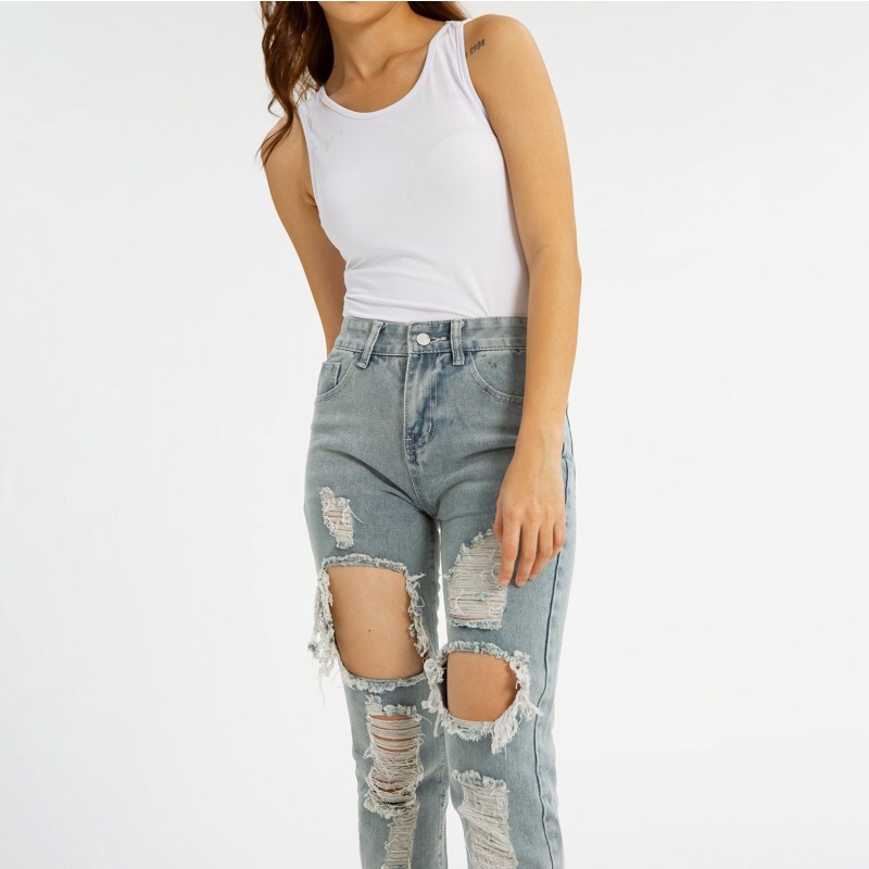 VIERLIN - Jeans 8707 - RIPPED JEANS