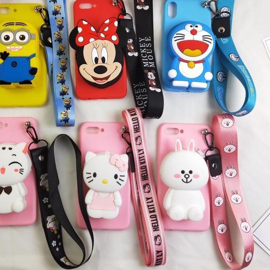 Terbaru Case Samsung A01/ A01core/ A11/ A21S/ A31/ A51/ A71/ M11/ M21/ CASE DISNEY DOMPET+TALI GANTU