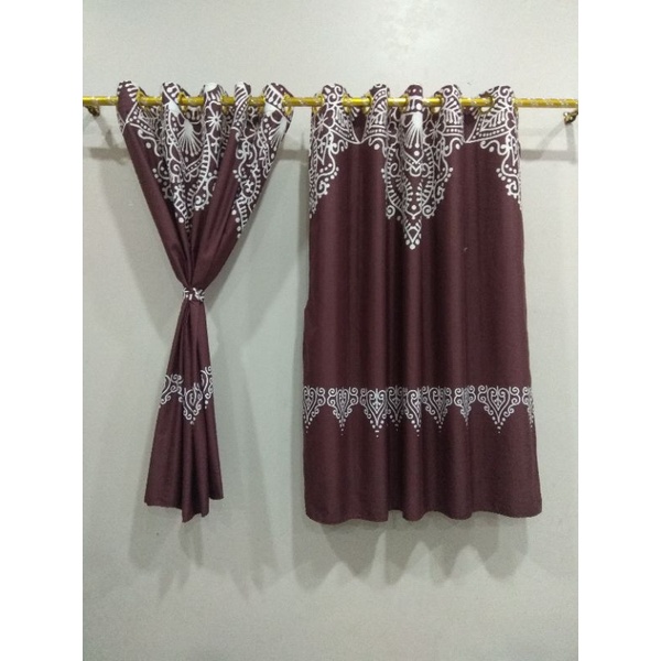 GORDEN JENDELA PENDEK SMOKRING UK 115X120