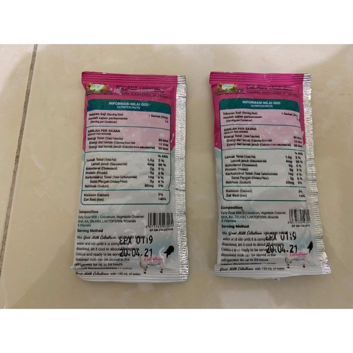 Susu Kambing COLOSTRUM ECOPET 20GR Susu Hewan ECO PET Kucing Kelinci