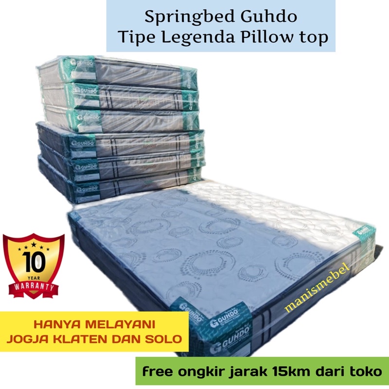 SPRINGBED MERK GUHDO/SPRINGBED GUHDO LEGENDA PILLOWTOP/SPRINGBED KLATEN/SPRINGBED MURAH/SPRINGBED GU
