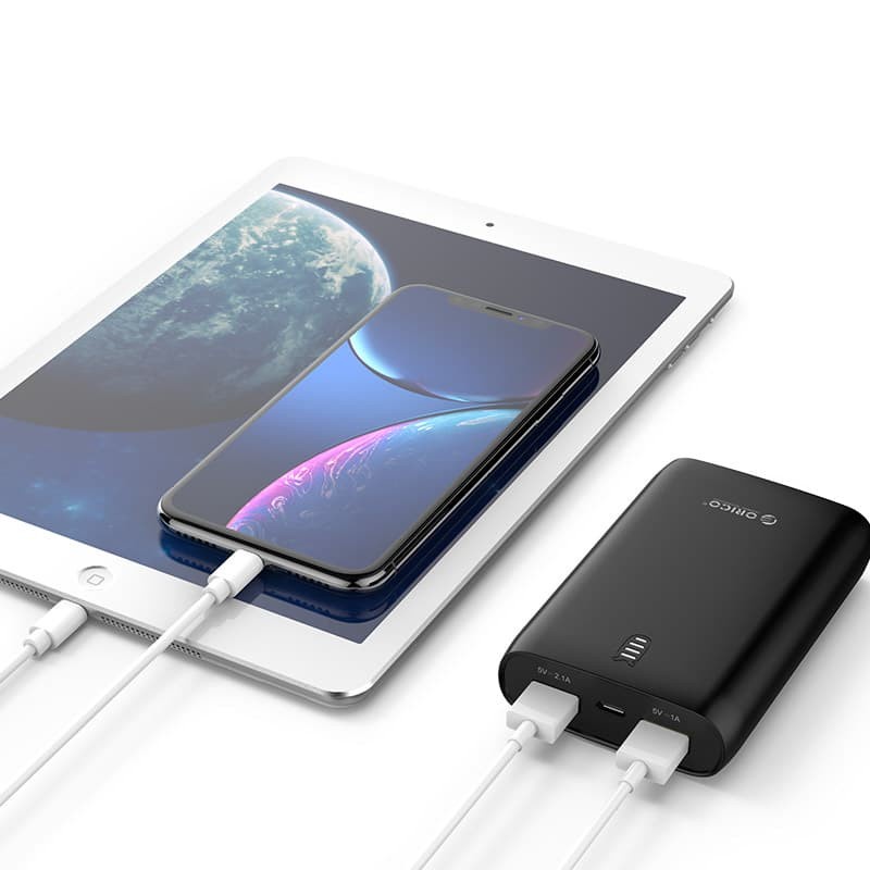 Powerbank orico 6000mah 2 port Usb A Scharge firefly m6 - power bank smart 6000 mah fast charging m-6