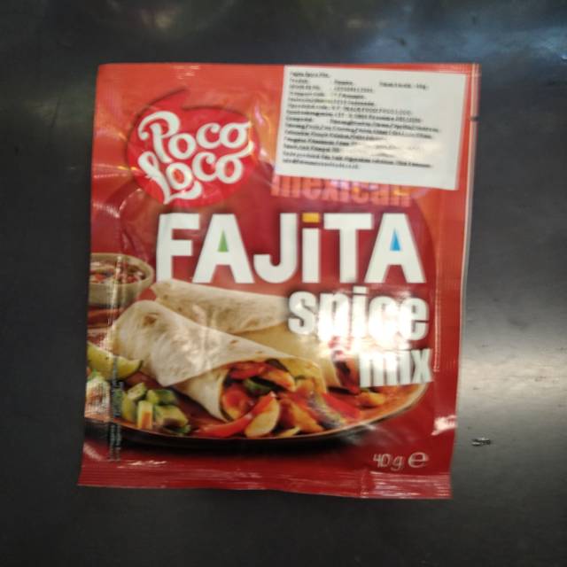 

poco loco fajita spice mix 40gr mexican food bumbu taco