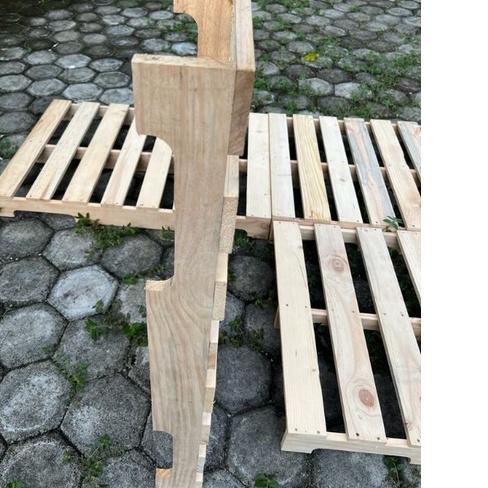 PALET KAYU JATI BELANDA TATAKAN DIPAN KASUR - ORIGINAL ➸