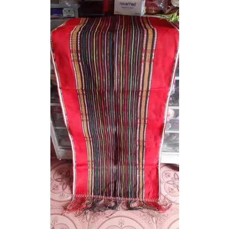 TEMPAHAN ULOS MANGIRING MERAH TENUN TANGAN TARUTUNG BENNAG 100 KAIN ETNIK BATAK TENUNAN TANGAN KOSTU