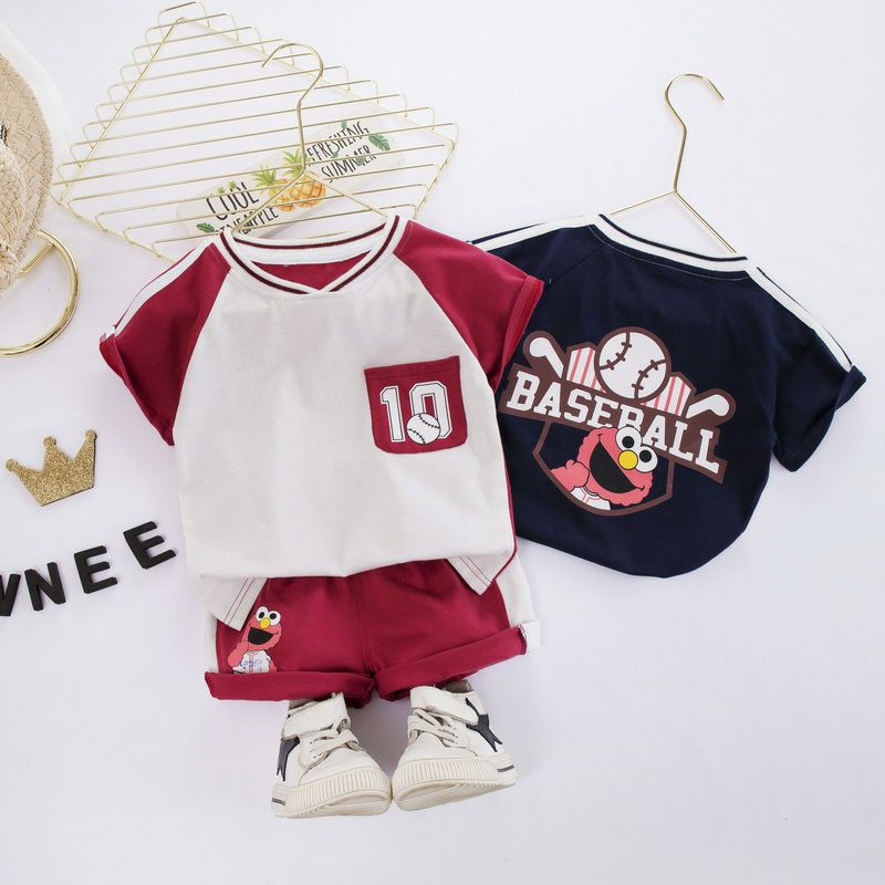 BabyYuan |setelan anak import laki-laki sport/baju anak import