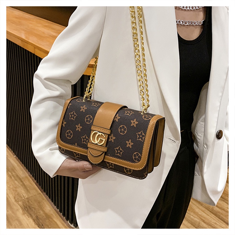 TAS CG MONOGRAM TALI RANTAI IMPORT MURAH Tas Selempang Wanita Import Murah Tas Impor Fashion Wanita 