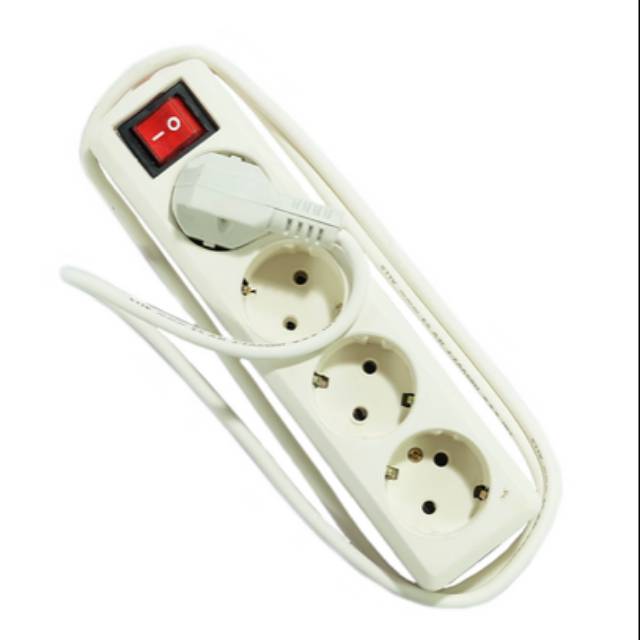 Stop Kontak / Colokan Listrik Arde Kingwon Colokan 2 3 4 5 Lubang 1,5 3 5 10 Meter On / Off