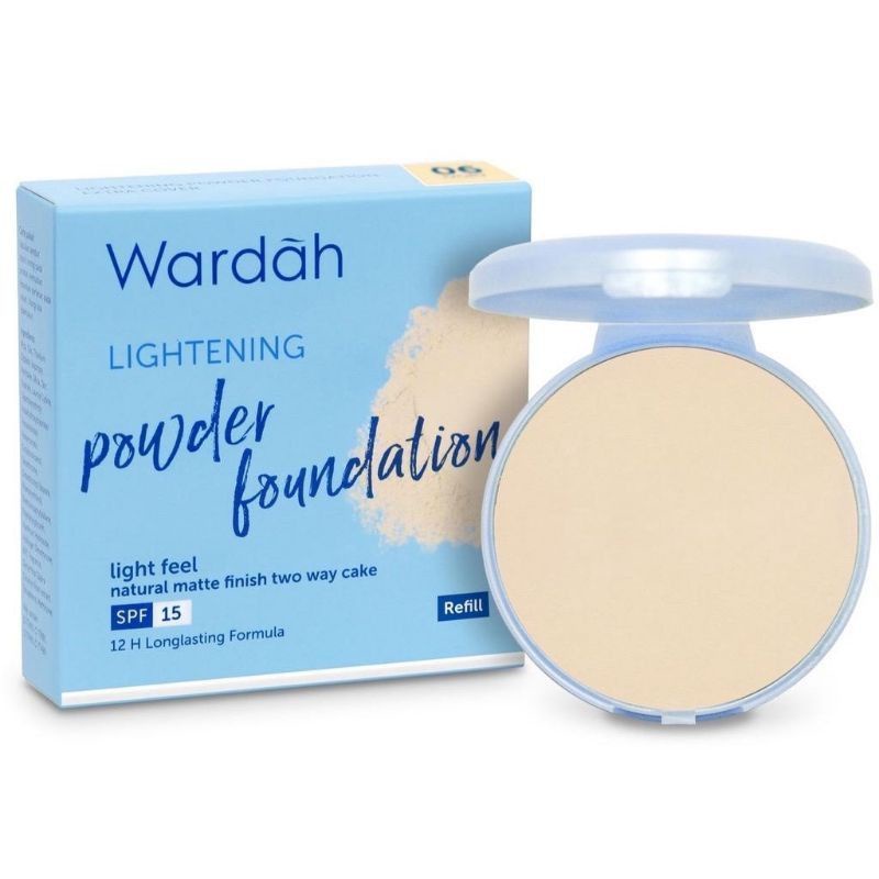 WARDAH LIGHTENING POWDER FOUNDATION LIGHT FEEL (REFILL  12gr