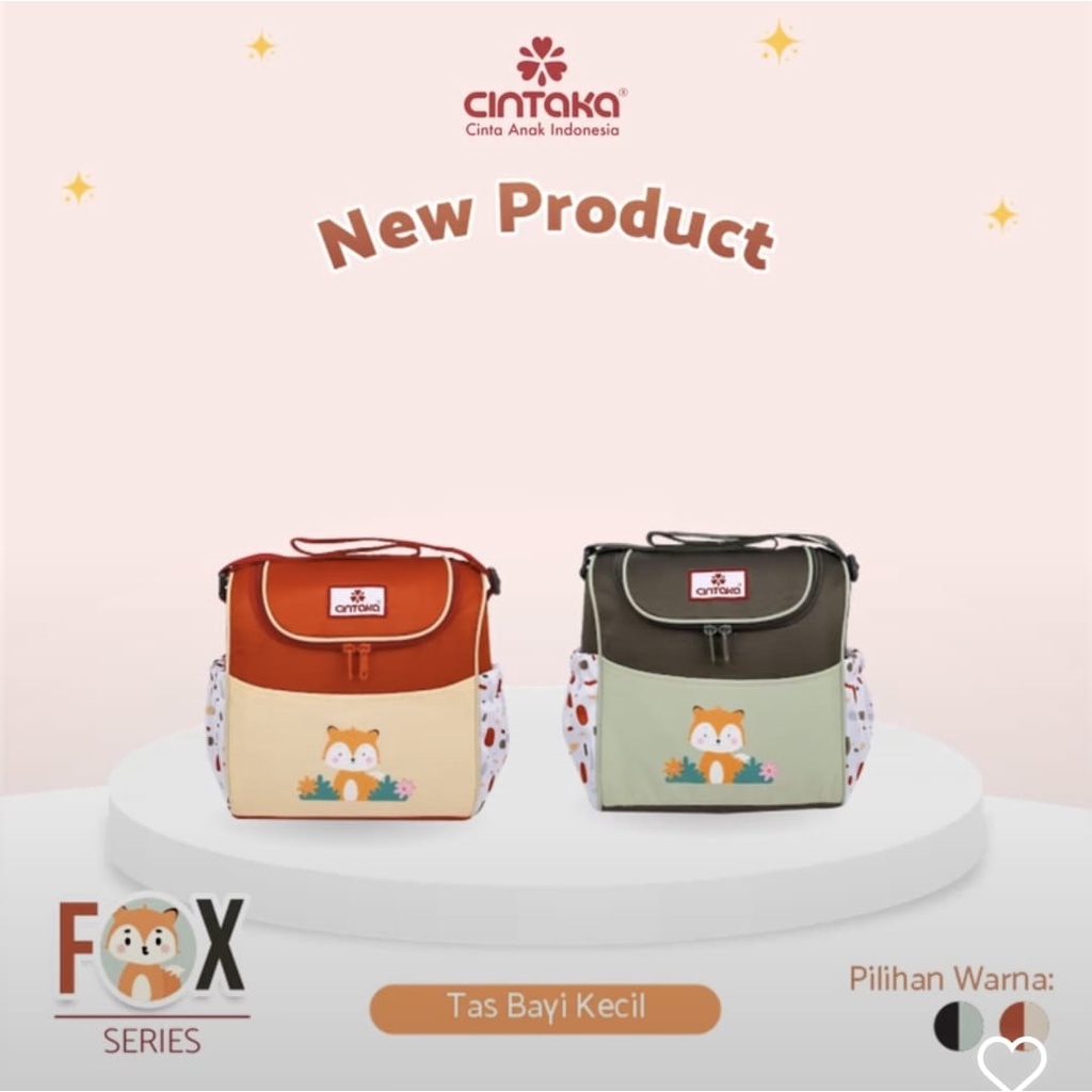 Cintaka Tas Bayi Kecil Saku Print Fox Series - CBT 2853