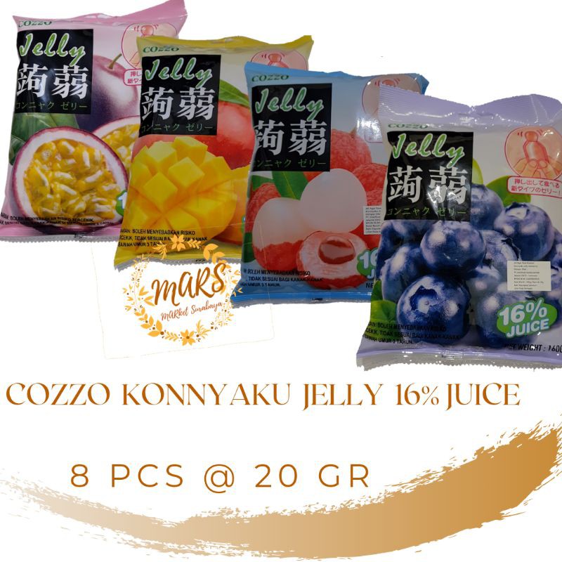 Cozzo konnyaku jelly 16 % juice 8 pcs x 20 gr