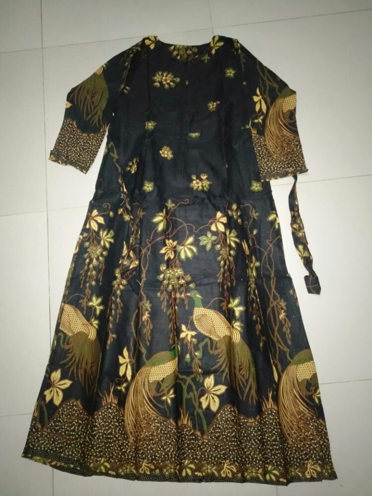 Gamis Batik Modern Terbaru Tren 2021 All Size Ld 104cm Original Produk Pekalongan Produksi Sendiri