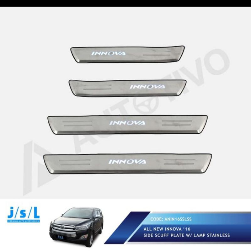 sillplate samping all new Innova stainless with lamp jsl